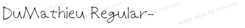 DuMathieu Regular字体转换
